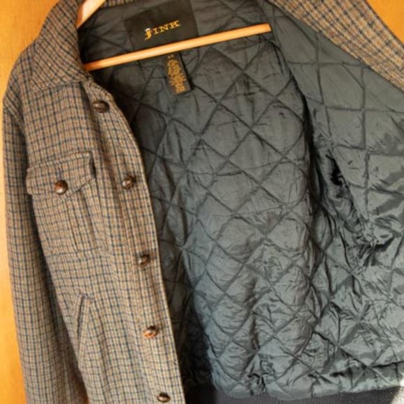 Fink Navy Wool Bomber Jacket mens M - Picture 5 of 11